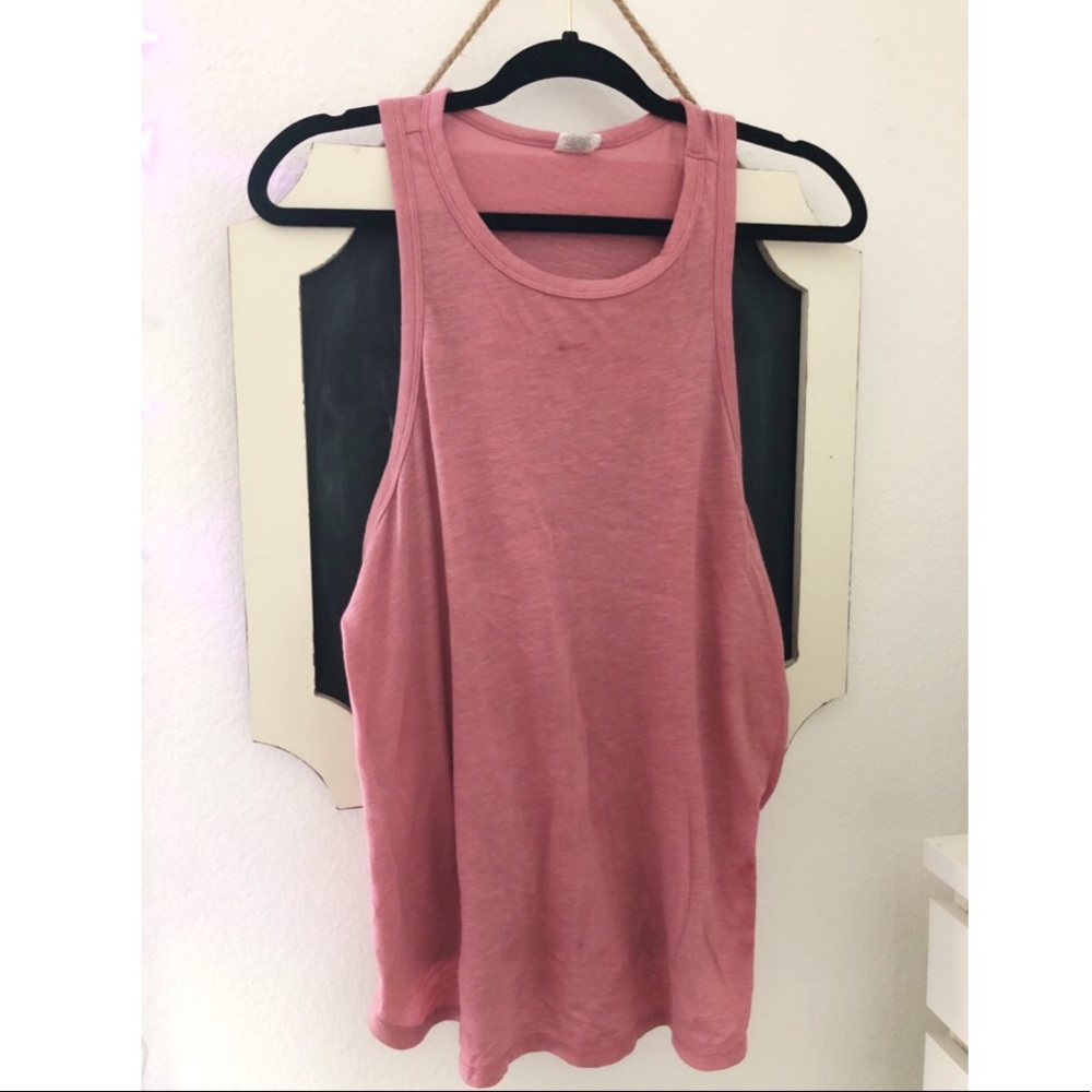 light pink tank top